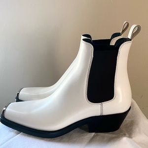 RAF Simmons x Calvin Klein Western Claire leather ankle boot